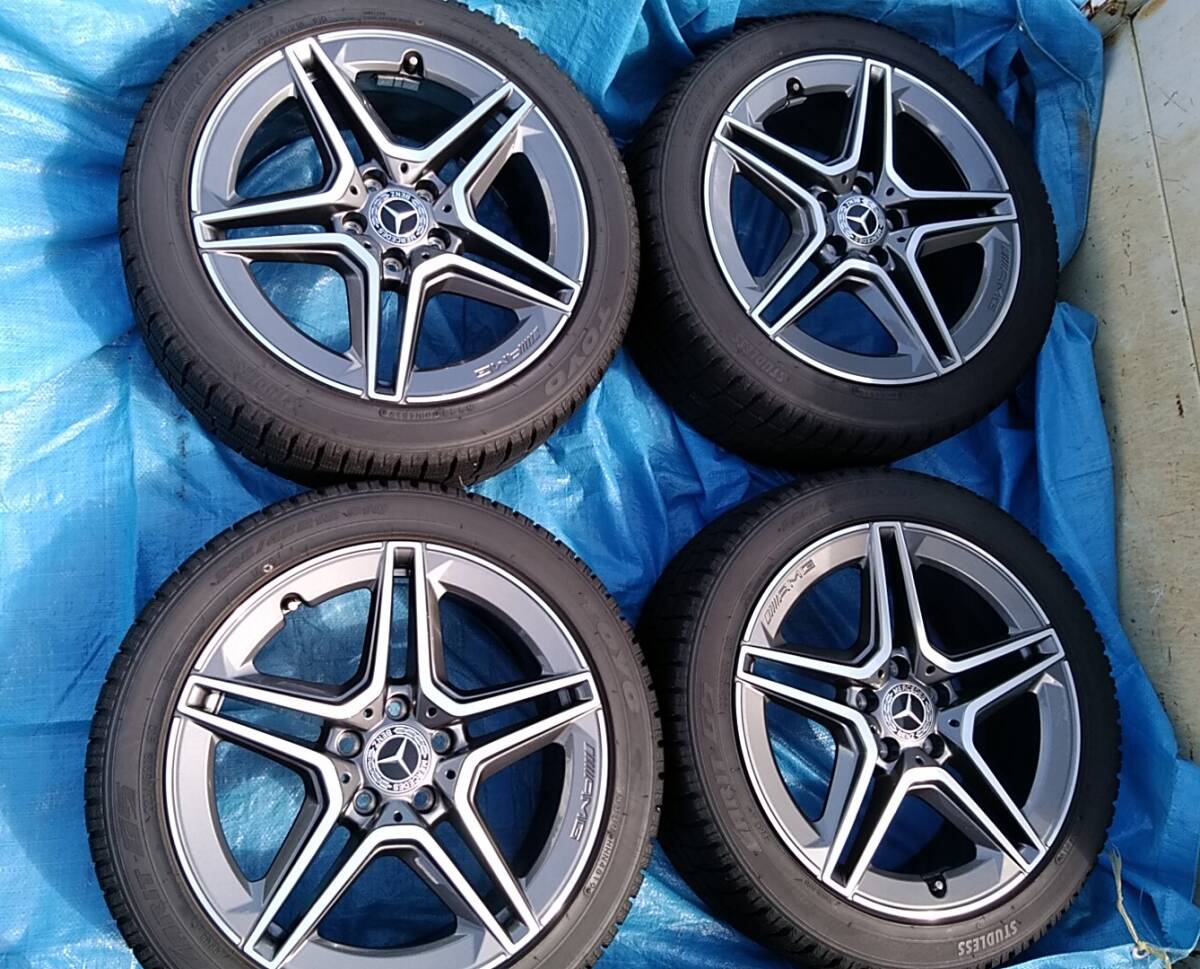 メルセデス・ベンツ純正ホイール+スタッドレス W177 Aクラス 7.5J×18 ET49 225/45-18 TOYO GARIT G5 トーヨータイヤ拍卖