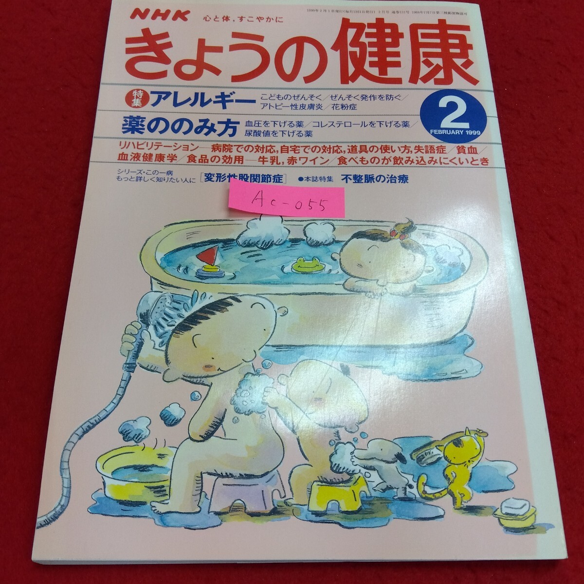Ac-055/NHK きょうの健康 1999年2月1日発行 日本放送出版協会 特集アレルギー 薬ののみ方/L4/71110 拍卖