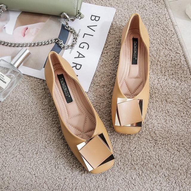 ローファー フラットシューズ レディース 革靴 PU革 スリッポンシューズ ぺたんこ 婦人靴 軽量 ゆったり 歩きやすいイエロー24cm拍卖