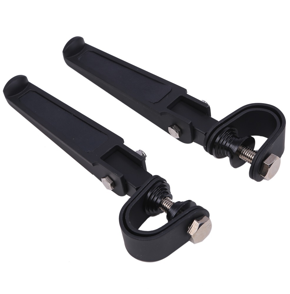 バイク フット ペダル ペグ ハイウェイバー エンジン ガード ハイウェイ エンジン ハーレー ホンダ スズキ BMW 等 ブラック 黒 KRB229拍卖