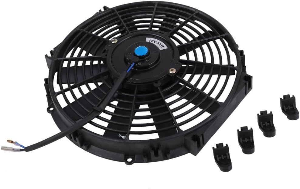 12V ラジエーター 電動 ファン プル式 アッセンブリー 薄型 冷却 汎用 スポーツカー ワンボックス 軽自動車 セダン 12インチ KRB285拍卖