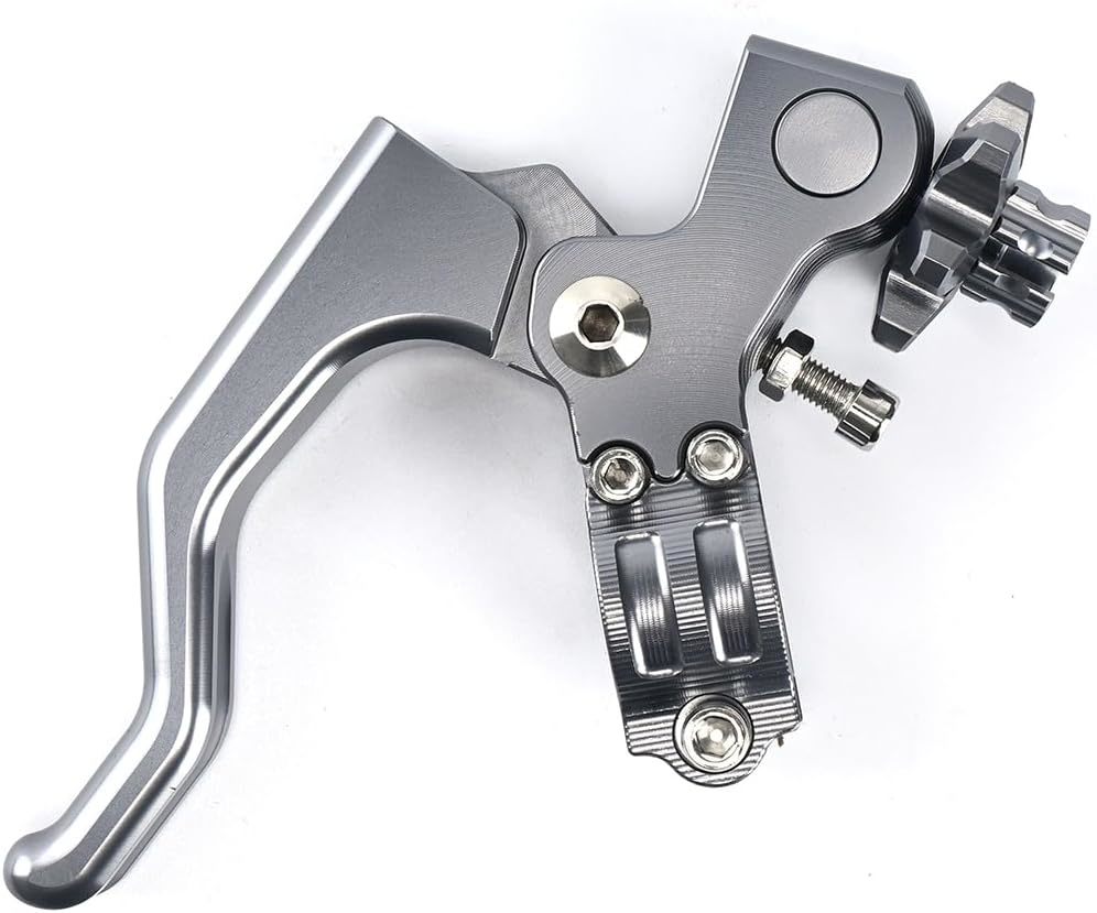 バイク ショート クラッチ レバー ハンドル 22mm 4mini モンキー ダックス SR エストレヤ レーサーレプリカ ネイキッド 等 グレー KRB308拍卖