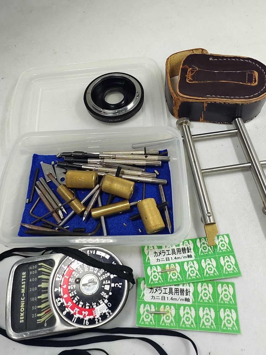 【整理品③】フィルムカメラ 工具 用品 パーツ メーター まとめて 1円スタート売り切りジャンク品 nikon canon minolta olympus leica拍卖