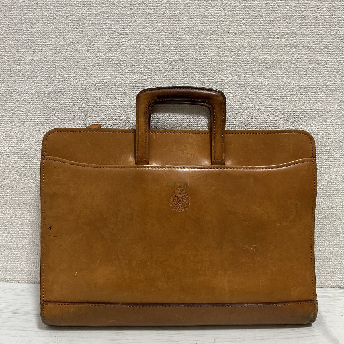 FIVE WOODS ファイブウッズ メンズ ビジネスバッグ ブリーフケース 書類カバン 本革 ヌメ革 レザー 茶色 ベージュ 大容量 高級 ブランド拍卖
