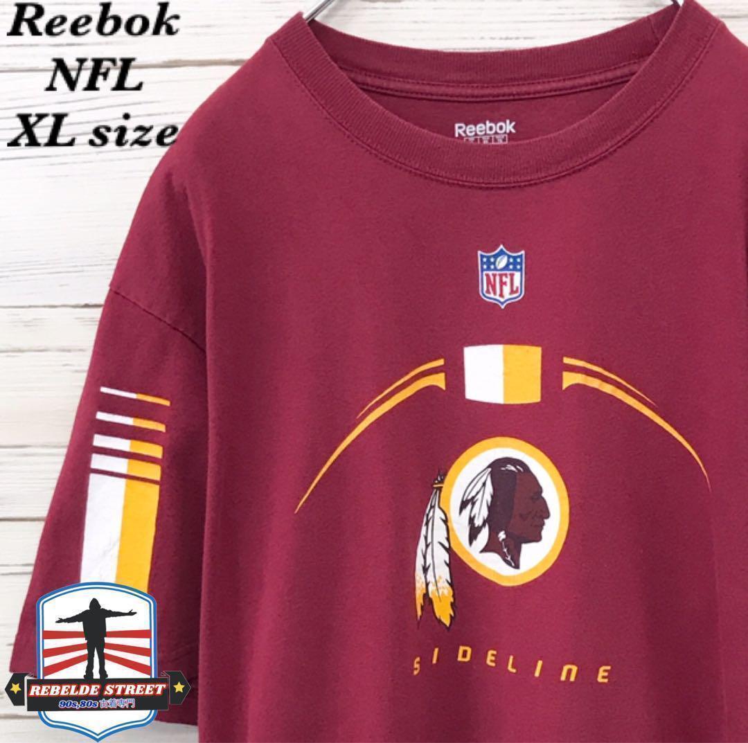 《激レア》リーボック Reebok☆Tシャツ XL デカロゴ えんじ T163拍卖