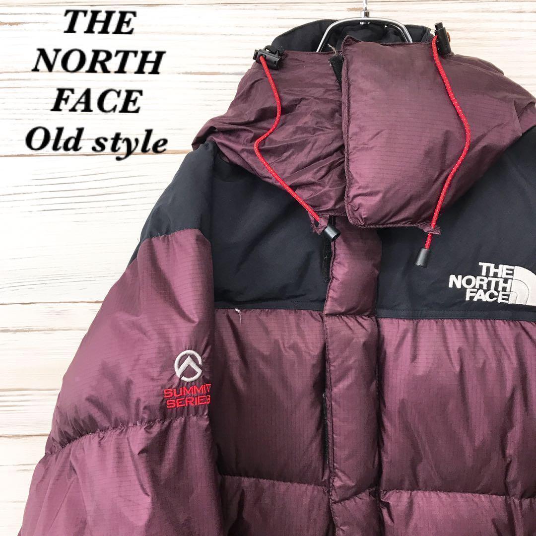 《希少》ザノースフェイス☆ダウンジャケット S 刺繍ロゴ あずき色 D305拍卖