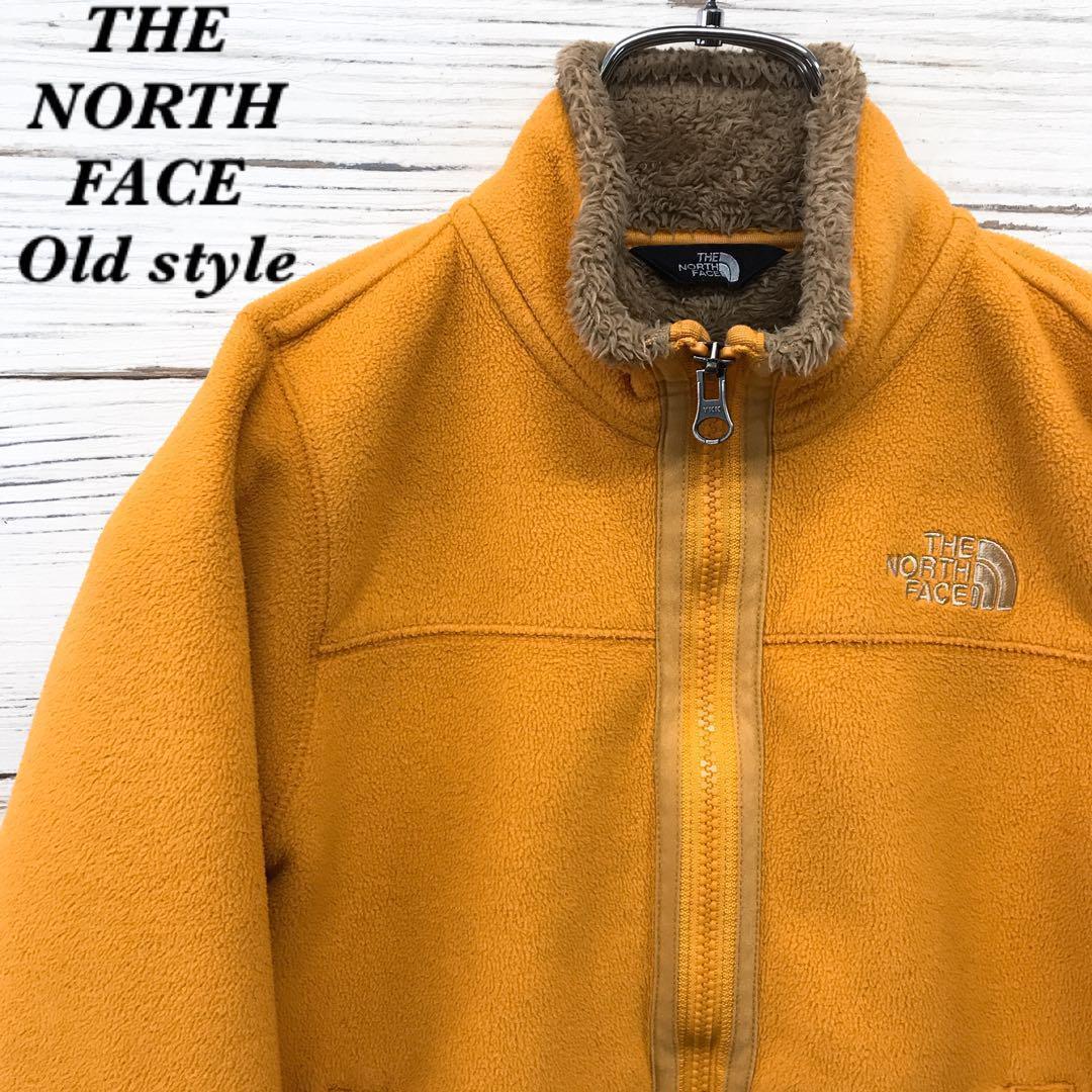 《希少》ザノースフェイス☆フリース 120 刺繍ロゴ イエロー N247拍卖
