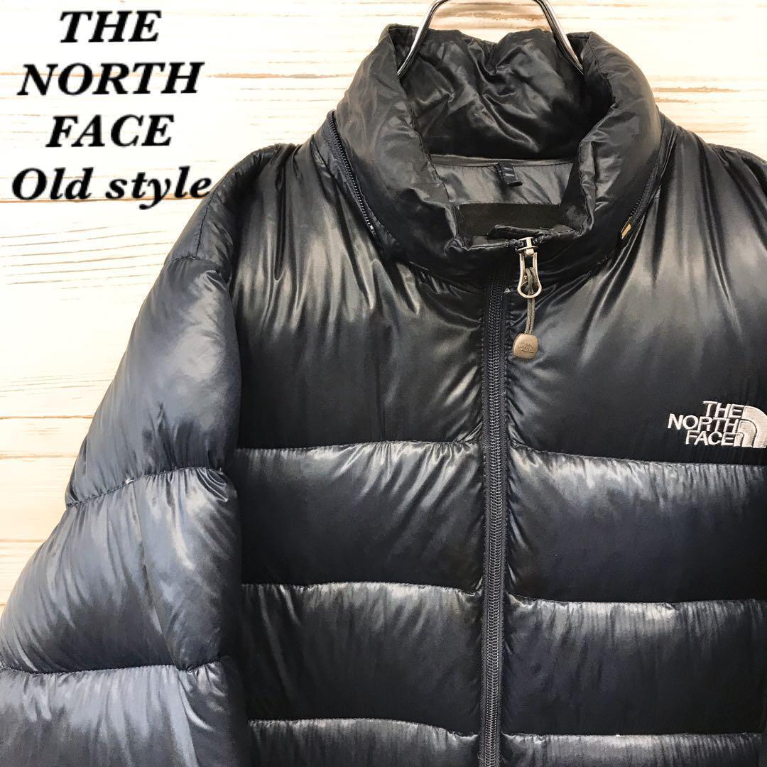 《希少》ザ ノースフェイス☆ダウンジャケット L 刺繍ロゴ ネイビー D204拍卖