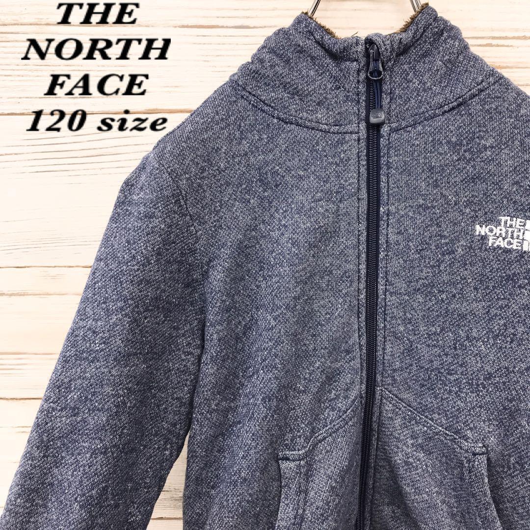 《希少》ザノースフェイス☆フリースジャケット 120 刺繍ロゴ デニム N259拍卖