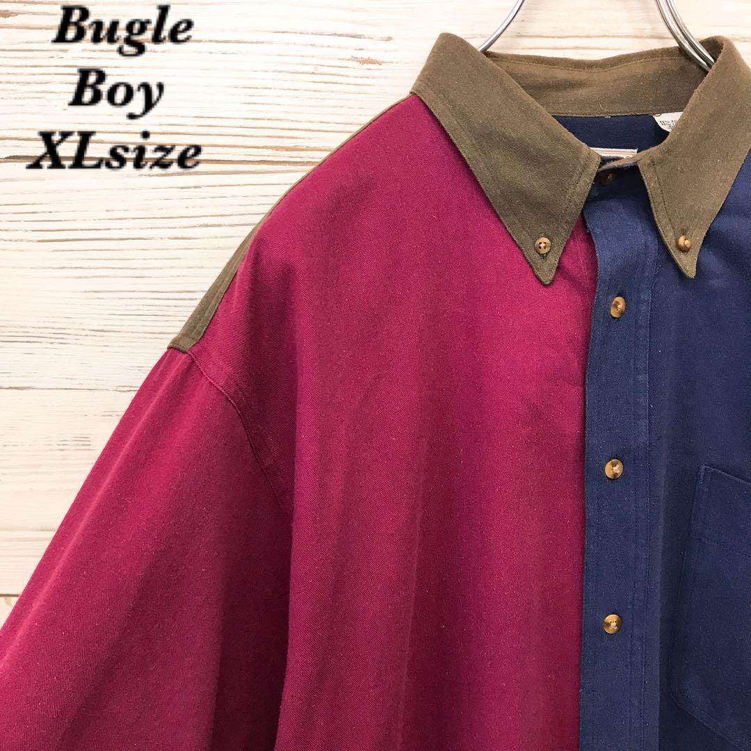 《希少》デザインシャツ☆半袖シャツ XL 刺繍ロゴ HS420拍卖