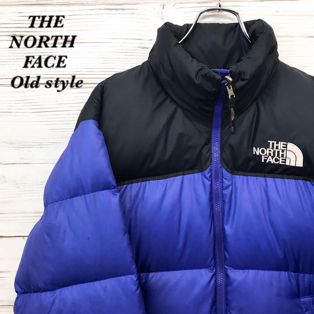 《希少》ザノースフェイス☆ダウンジャケット S 刺繍ロゴ パープル D277拍卖