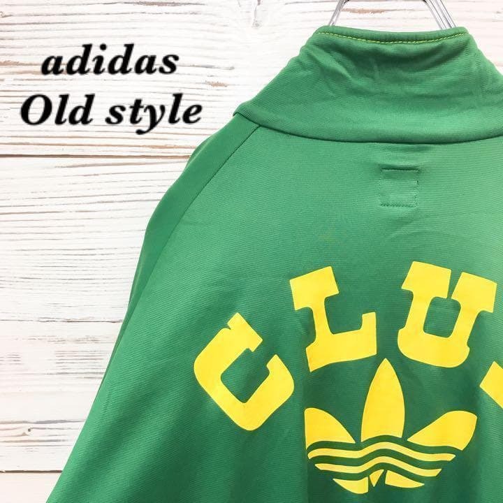 《希少》アディダスオリジナルス☆トラックジャケット M 刺繍ロゴ 緑色 J416拍卖
