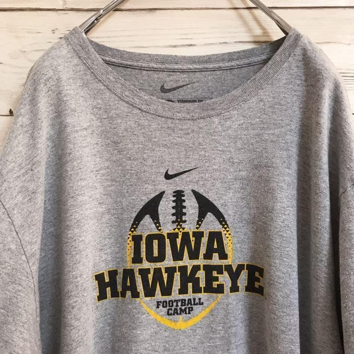 《激レア》ナイキ NIKE☆Tシャツ XXL グレー T221拍卖