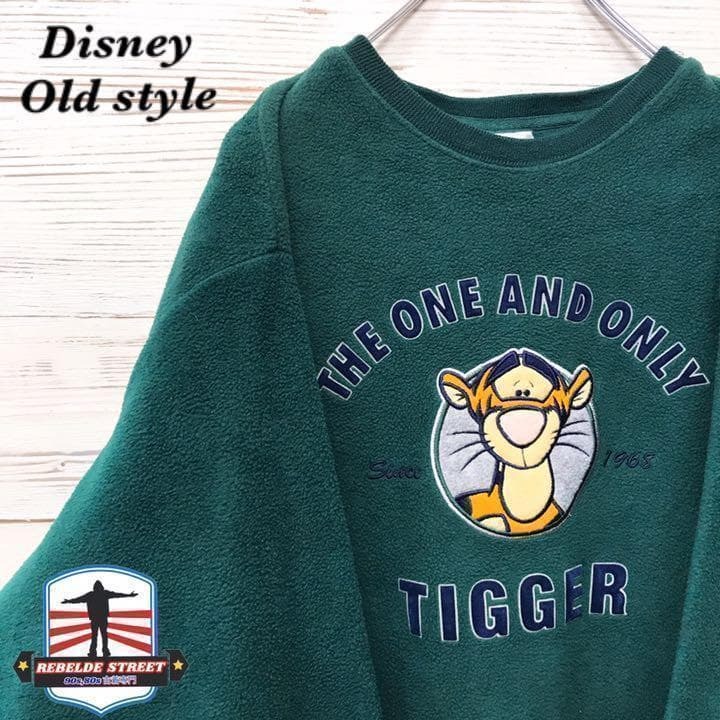 《激レア》ディズニー Disney☆フリース L 緑色 ディズニー N23拍卖