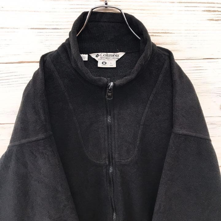 《希少》コロンビア Colombia ☆フリース M ブラック N10拍卖