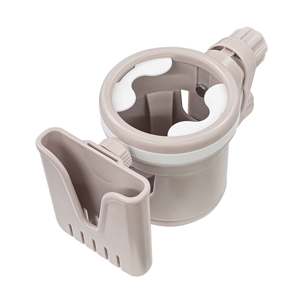 ドリンクホルダー 2個 ベビーカー サブホルダー付き ボトルホルダー スマホ 送料無料- 60N◇ ベビーカードリンクホルダー:ベージュ拍卖