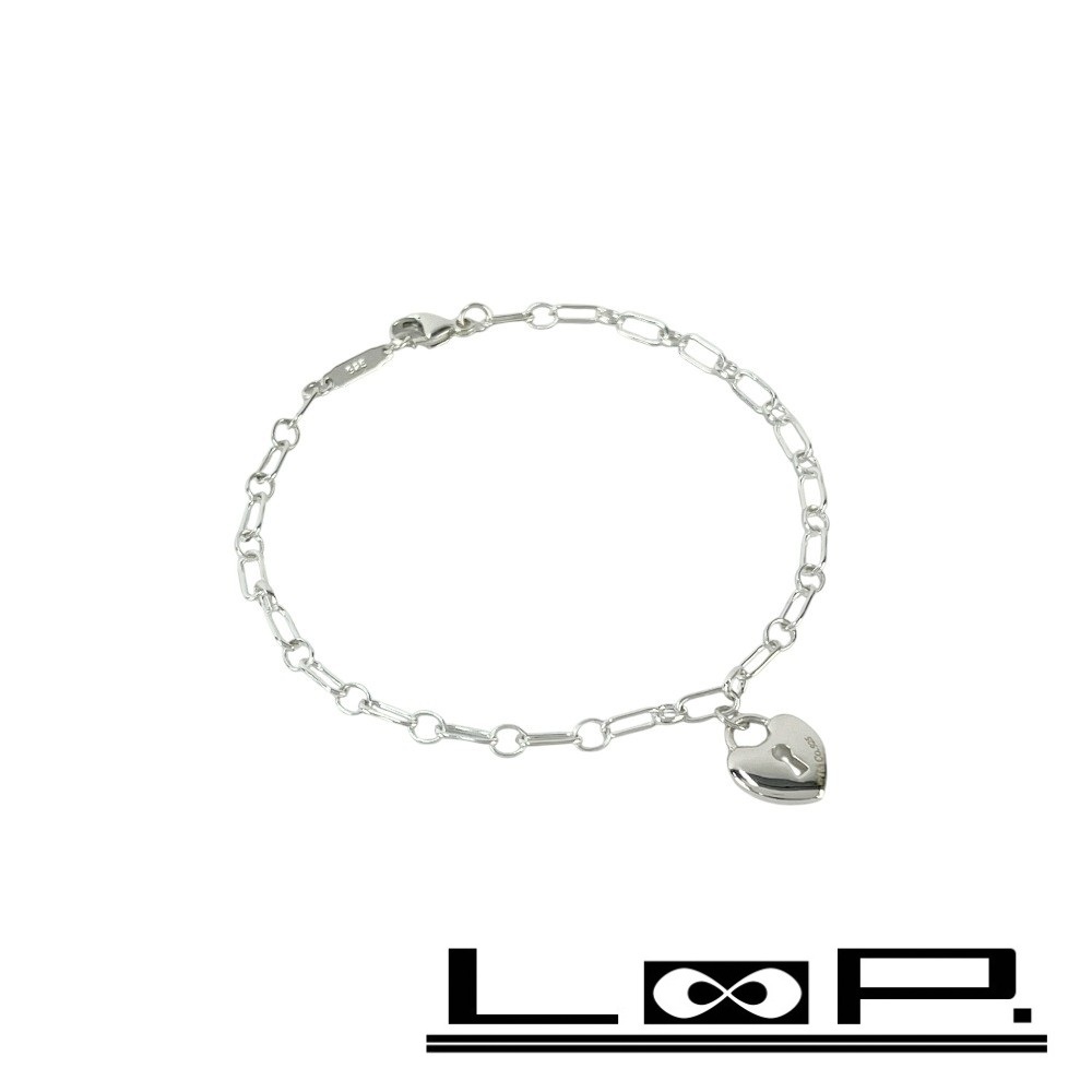 ■新同■磨き済■ ティファニー ブレスレット バングル アクセサリー ハート シルバー SV925 【456015】9拍卖