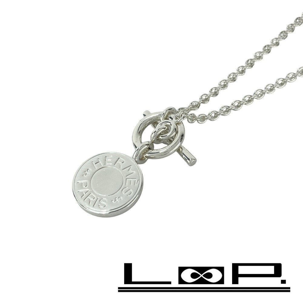 ■未使用■磨き済■ エルメス セリエ アミュレット ネックレス アクセサリー シルバー SV925 箱 【453496】9拍卖