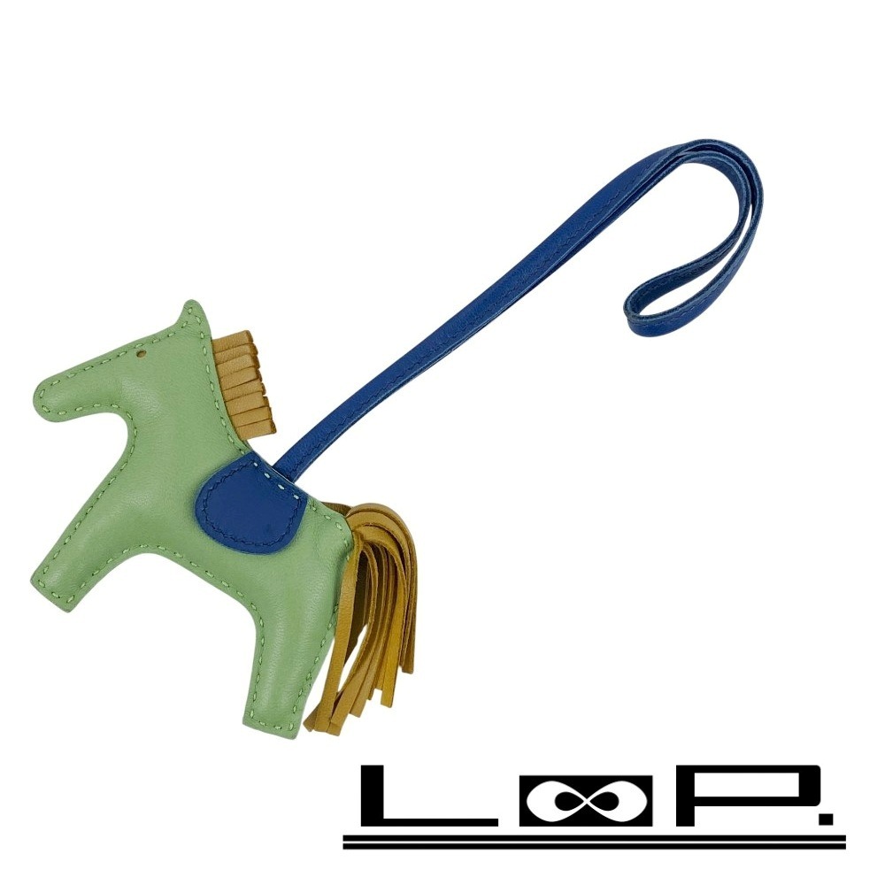 ■新同■ エルメス ロデオ PM チャーム ストラップ 馬 アニョーミロ ヴェールクリケット セサミ ブルードマルト Y刻 箱 【444395】8拍卖