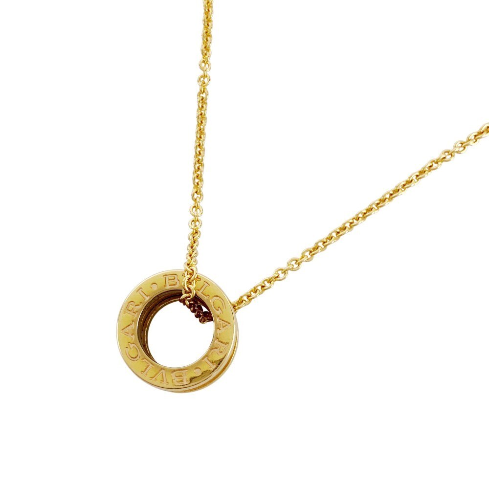 ■美品■ ブルガリ B-ZERO1 ネックレス アクセサリー K18 PG750 ピンクゴールド 13.9g 箱 【464652】9拍卖