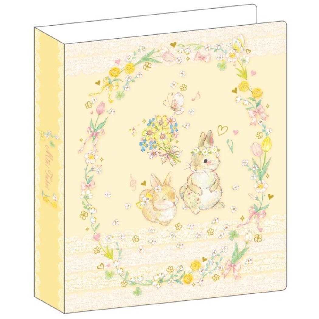 たけいみき ルーズリーフバインダー B5 26穴 バインダーノート イエローラビット クローズピン プレゼント 男の子 女の子 ギ拍卖