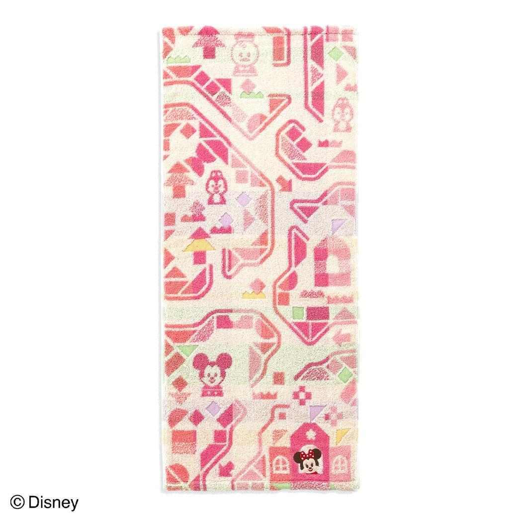 Disney KIDEA ロングタオル オーガニックコットン フェイスタオル TEKUTEKU ミニーマウス ディズニー タオル美拍卖