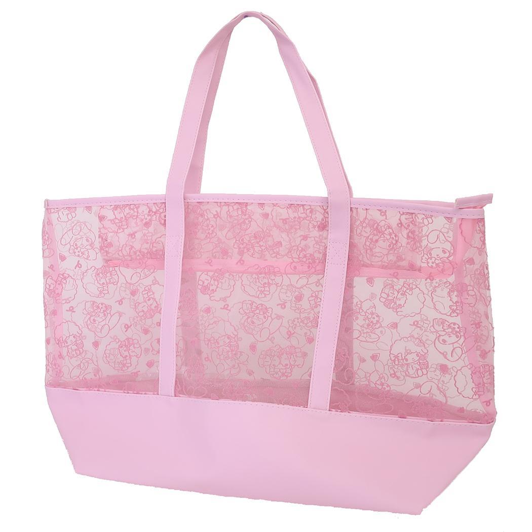 マイメロディ トートバッグ チュールフロッキーワイドトート サンリオ アイプランニング拍卖