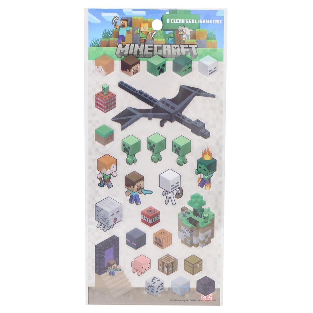 マインクラフト シールシート クリアシール 8 ISOMETRIC Minecraft エンスカイ スマホデコ デコシール ゲーム拍卖