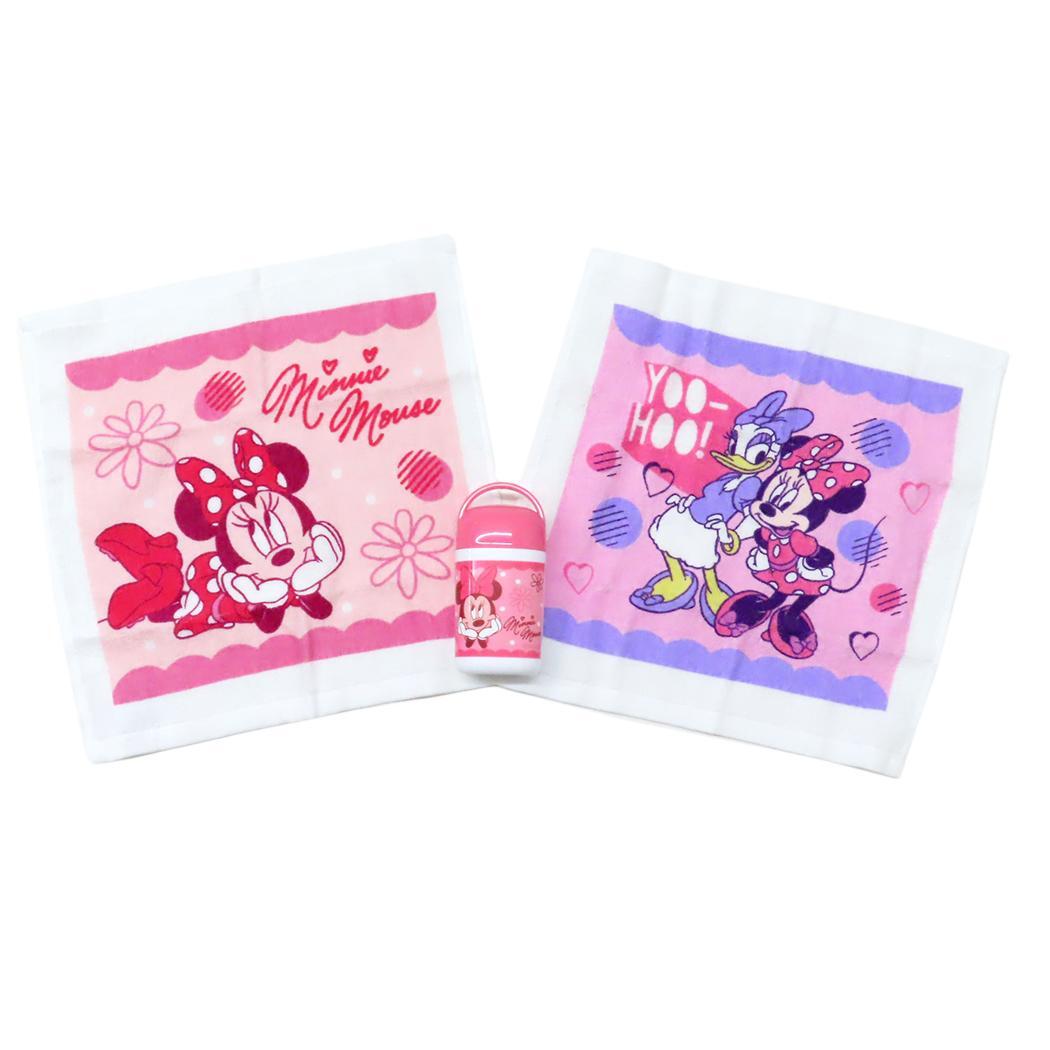 ミニーマウス ハンドタオル2枚組 ハンドタオル フリルスタイル ディズニー拍卖