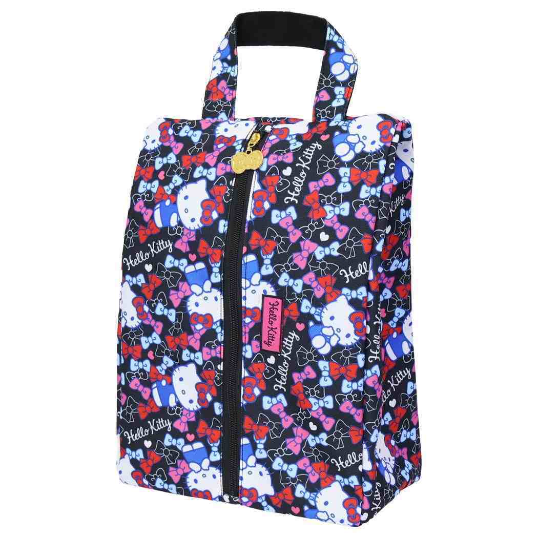 ハローキティ シューズケース シューズバッグ リボンフルリボン サンリオ 丸眞 大人 ゴルフシューズケース シューズ袋 キャラクタ拍卖