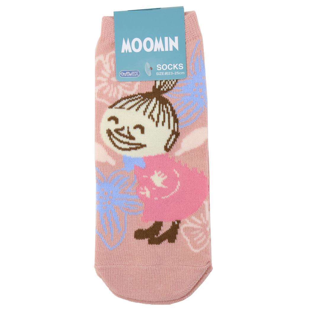 ムーミン 女性用靴下 レディースソックス リトルミイ 花 PK 北欧 スモールプラネット キャラックス 大人向け キャラクター グ拍卖