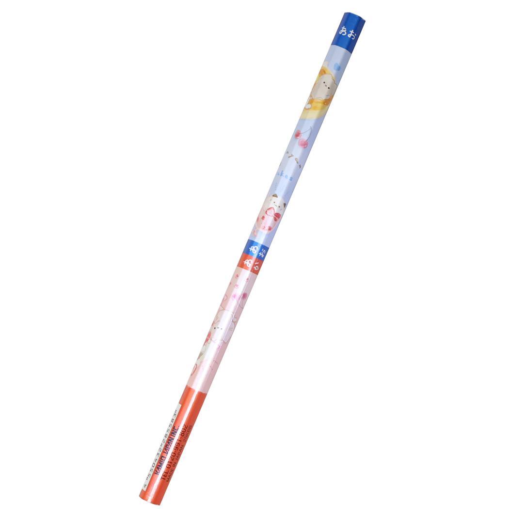 赤青鉛筆 六角軸かきかた赤青鉛筆 もぐにゃん カミオジャパン 新学期準備文具 女の子 グッズ拍卖