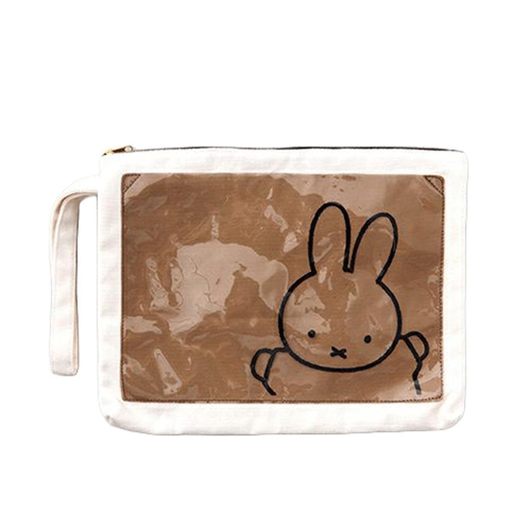 ミッフィー トラベルポーチ P-BAGクラッチバッグ GY ディックブルーナ ゾーウィー プレゼント A5サイズ対応 絵本キャラク拍卖