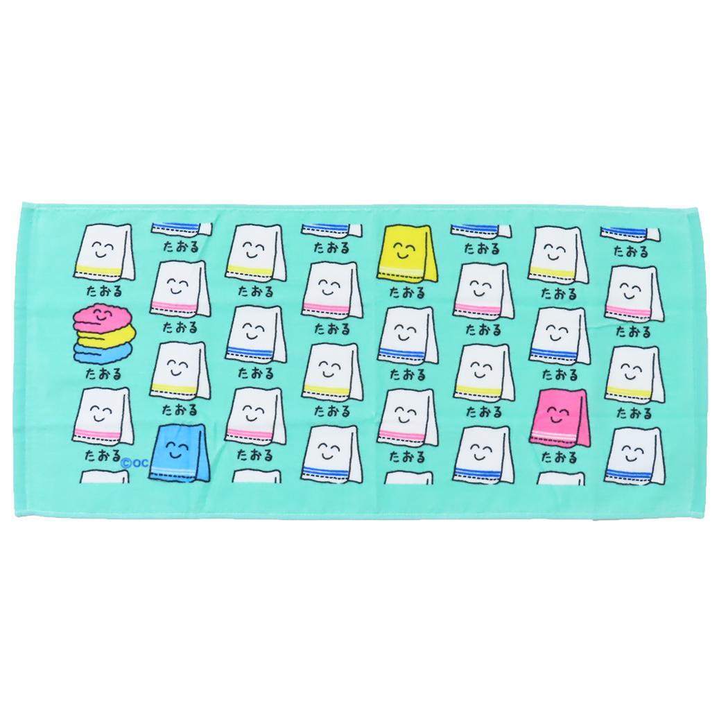 おえかきさん フェイスタオル プリントロングタオル たおるさん オクタニ おもしろタオル 面白雑貨 グッズ拍卖
