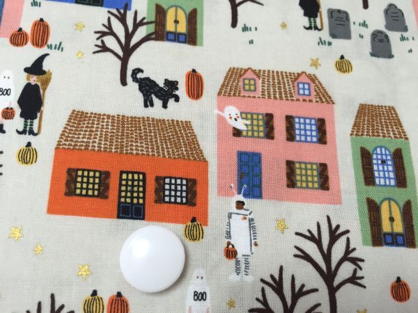 UQ-48 布時間◆ USA「COTTON STEEL」105㎝ × 80㎝ 可愛い私のお家 夢の国 生成り系拍卖