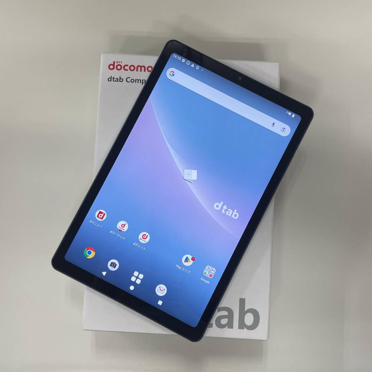 docomo レノボ dtab Compact d-52C ミスティブルー SIMロック解除済拍卖