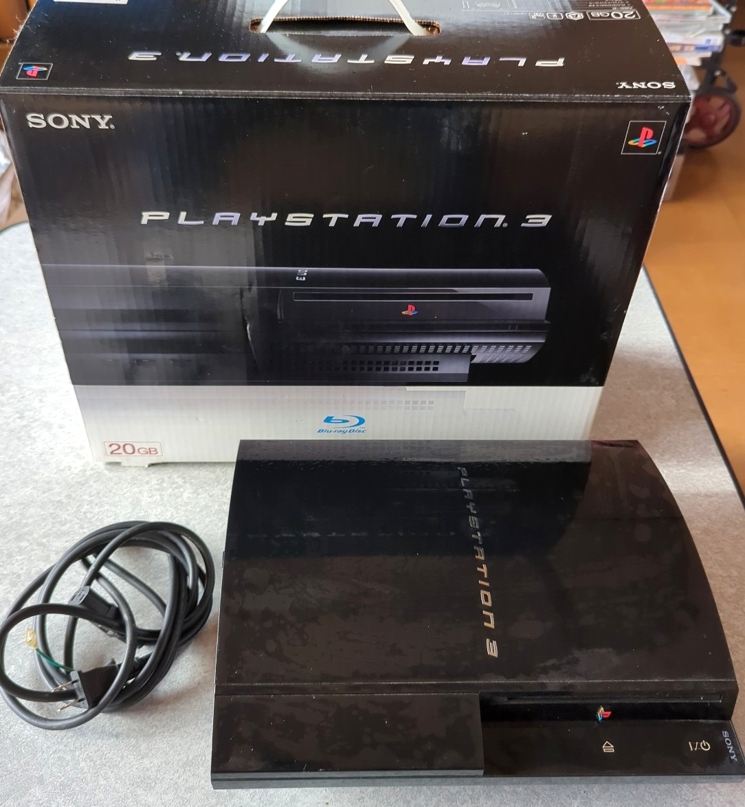 PS3 プレイステーション3 ジャンク品 CECHB00 箱付 ブラック SONY PlayStation3 プレステ3拍卖
