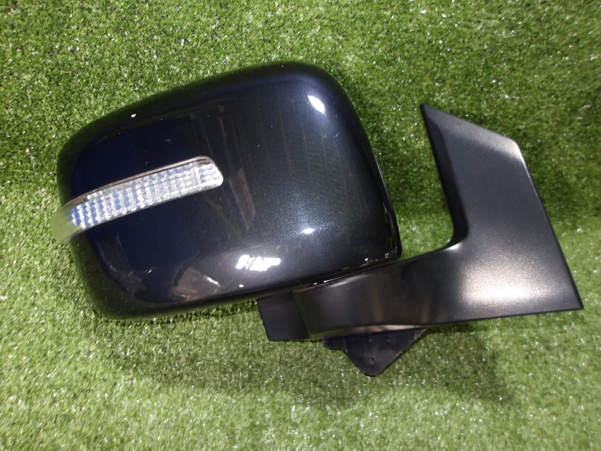 【C】スズキ ワゴンR MH23S 純正 右ドアミラー 電動格納 ヒーター無 ターン付 7P ブルーイッシュブラックパール3/ZJ3拍卖