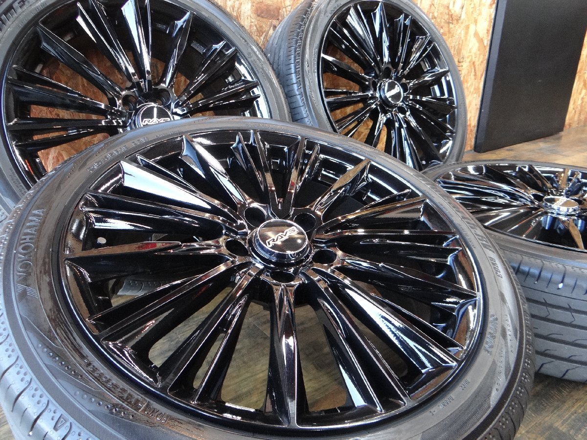 18インチ RAYS ベルサス VOUGE 7j 42 114.3 5H 215/45R18 ブルーアースRV03 4本セット 23年製造 ノア ヴォクシー ステップ s25113拍卖