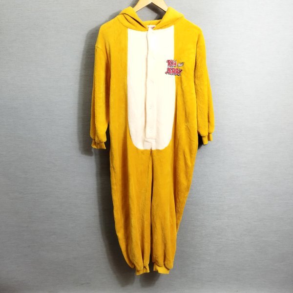 K148 Tom&Jerry トムアンドジェリー ジェリー キャラクター コスプレ 着ぐるみ パジャマ なりきり 仮装 キッズ ジュニア イエロー系 150cm拍卖