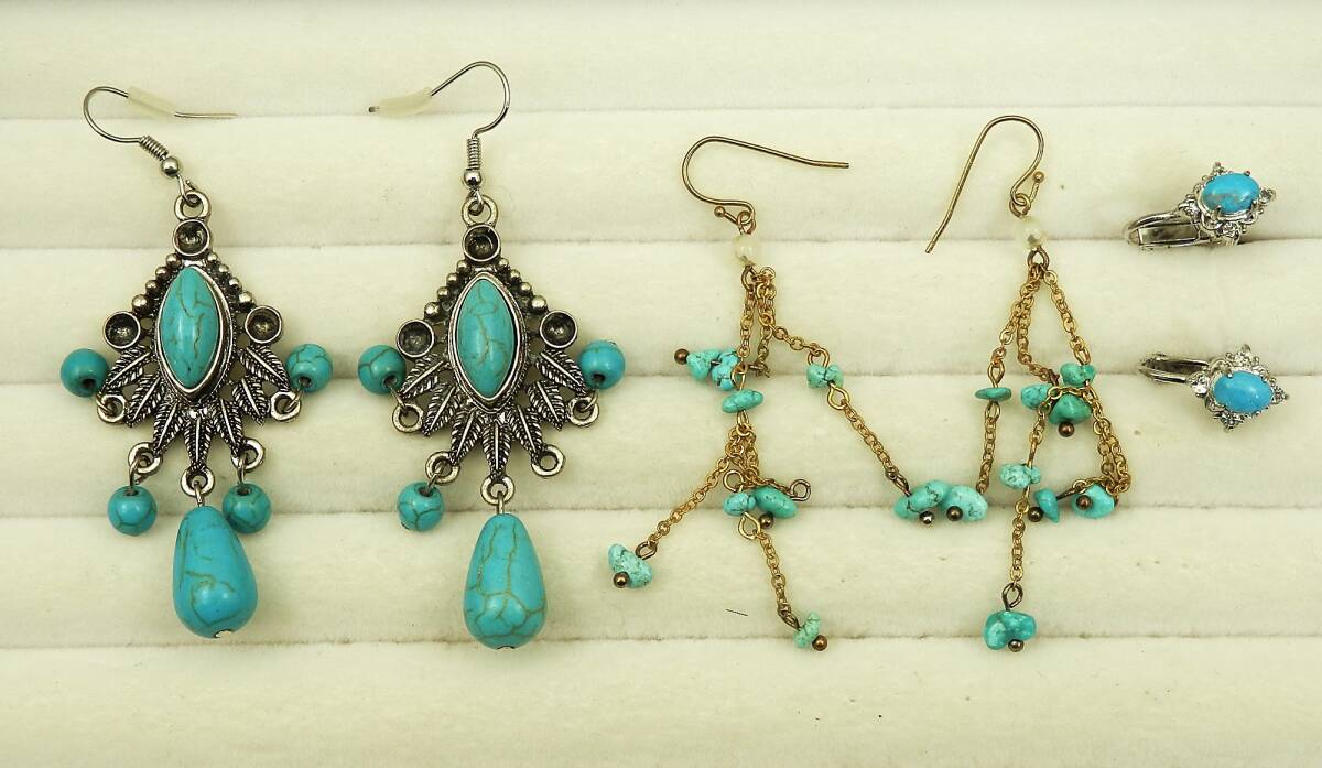 ターコイズ ピアス イヤリング 3種 約25.9g 現状品 売り切り拍卖