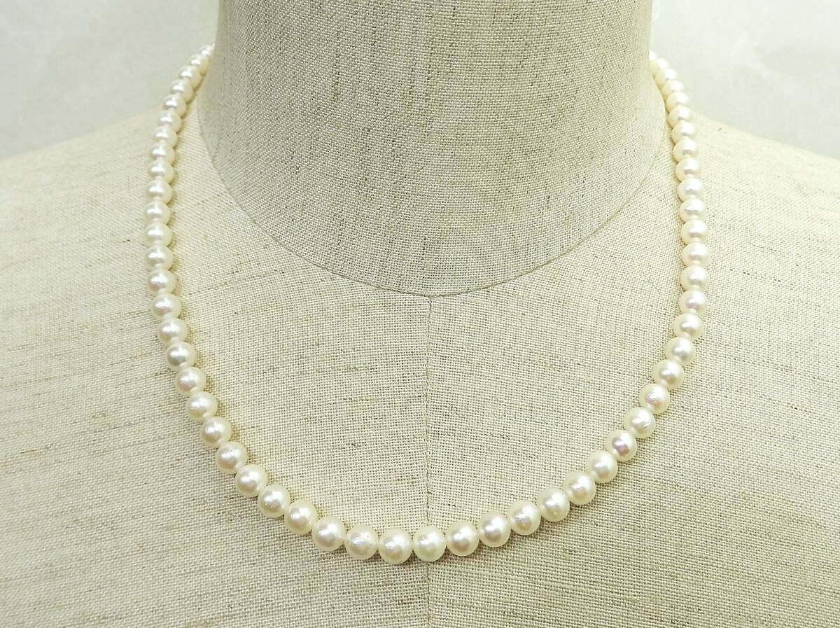 パール・真珠 ネックレス 42cm 約16.9g 現状品 売り切り拍卖