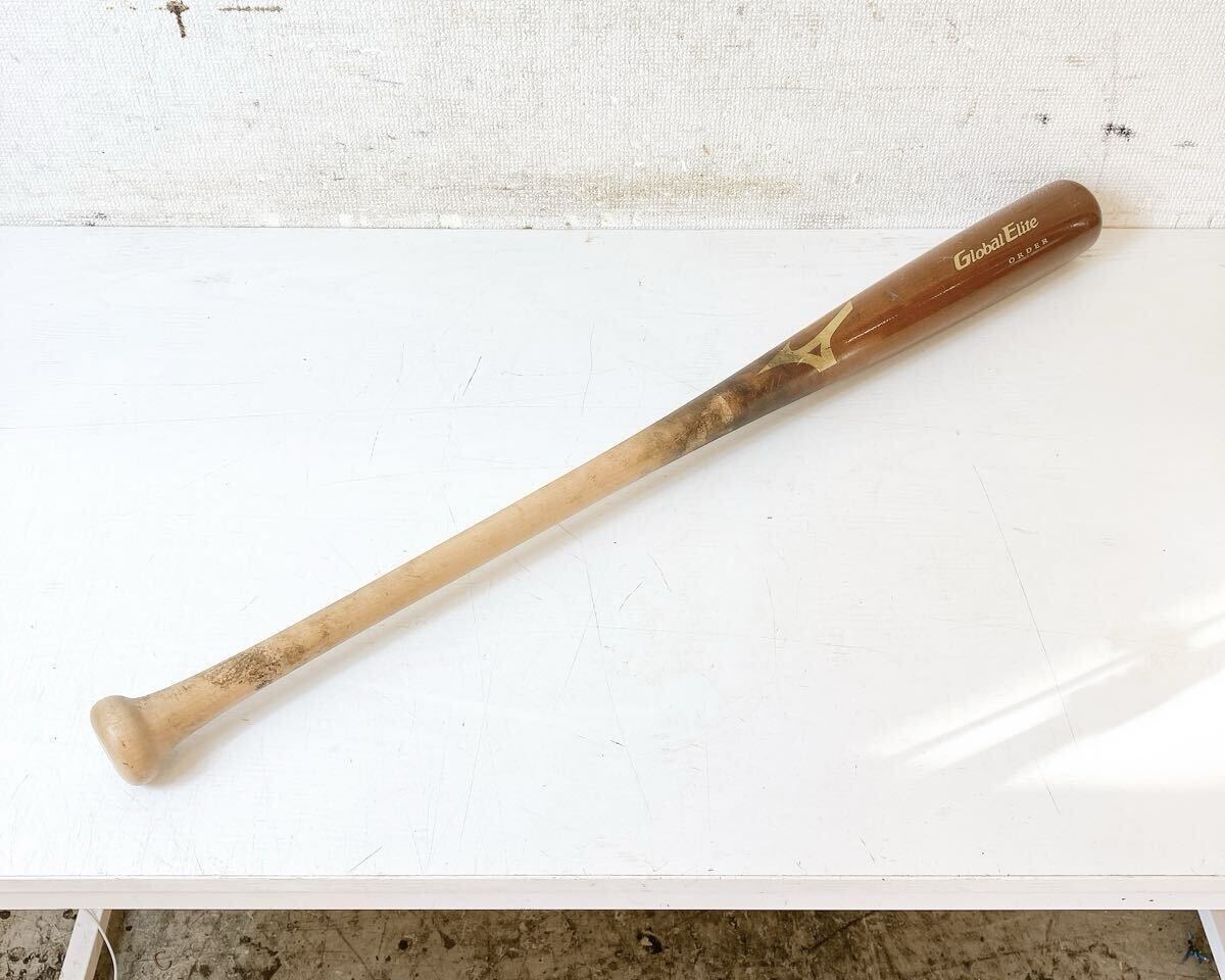 202*中古 MIZUNO ミズノ Global Elite ORDER グローバルエリート オーダー 軟式 木製バット 現状品*拍卖