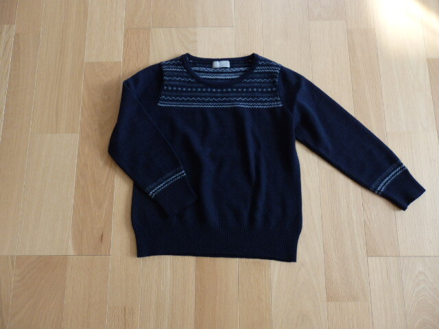 マーガレットハウエル ウール ノルディック柄 サイズ2カラーネイビーニット拍卖