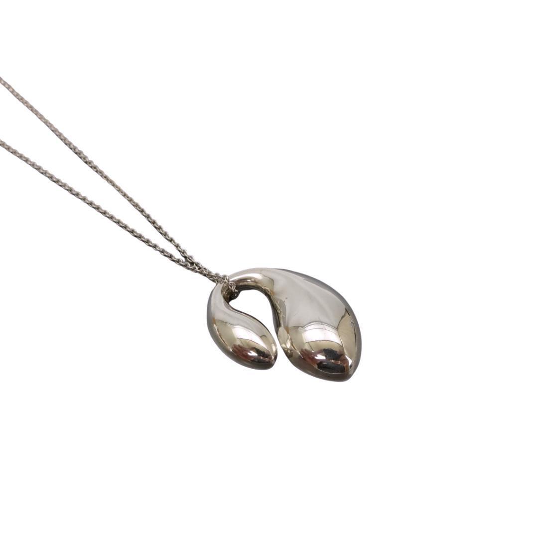 本物 美品■ティファニー■ダブル ティアドロップ ネックレス ペンダント スターリングシルバー拍卖