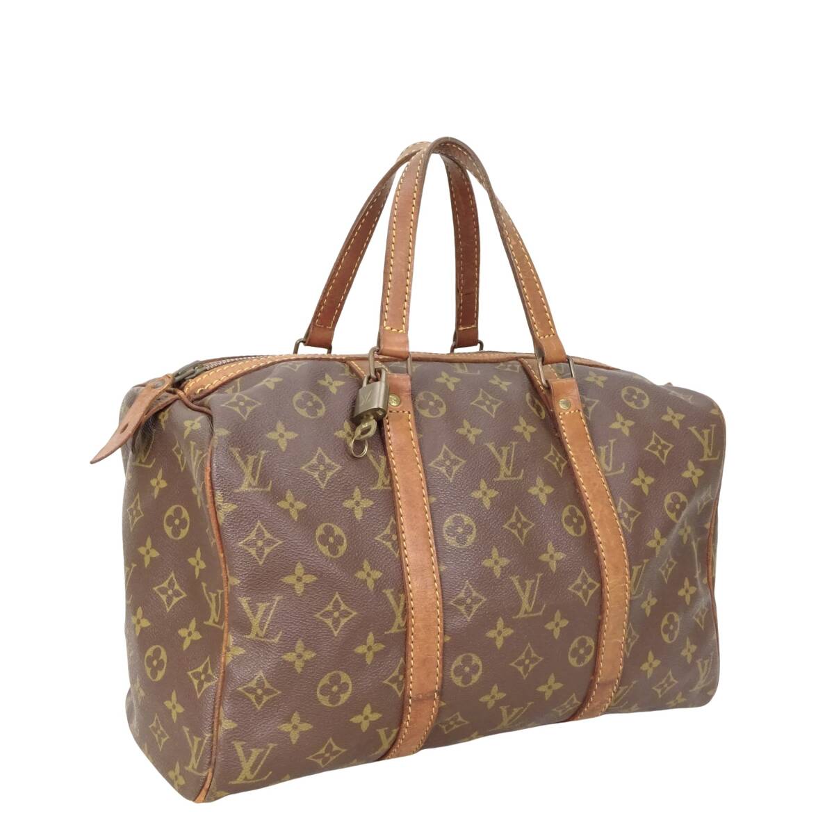 本物 ■ルイヴィトン■モノグラム M41626 サックスープル 35 ボストンバッグ トートバッグ ハンドバッグ拍卖