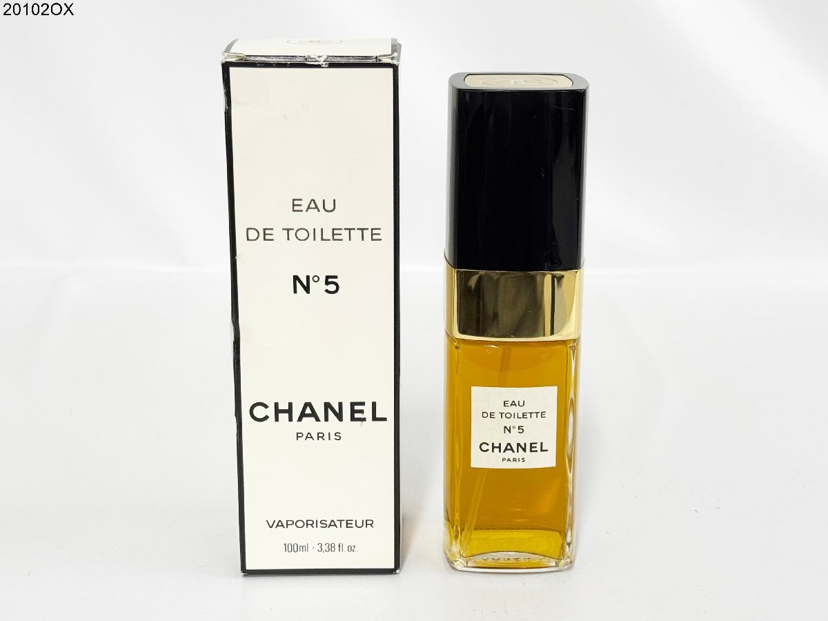 CHANEL シャネル No.5 EAU DE TOILETTE オードトワレ VAPORISATEUR 100ml 香水 箱付 20102OX-13拍卖