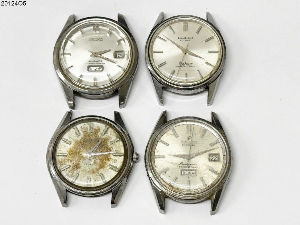 SEIKO セイコー 手巻き 自動巻き 腕時計 4個 まとめ売り 6100-8000/6206-8130/6601-8000 SKYLINER/SEIKOMATIC/SEA HORSE 20124O5-13拍卖