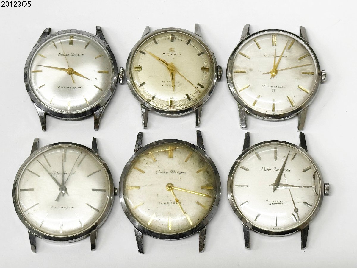 SEIKO セイコー マーベル ユニーク スポーツマン 手巻き メンズ 腕時計 6個 まとめ売り 14039/J13013/18006/U13024/J13031 20129O5-13拍卖