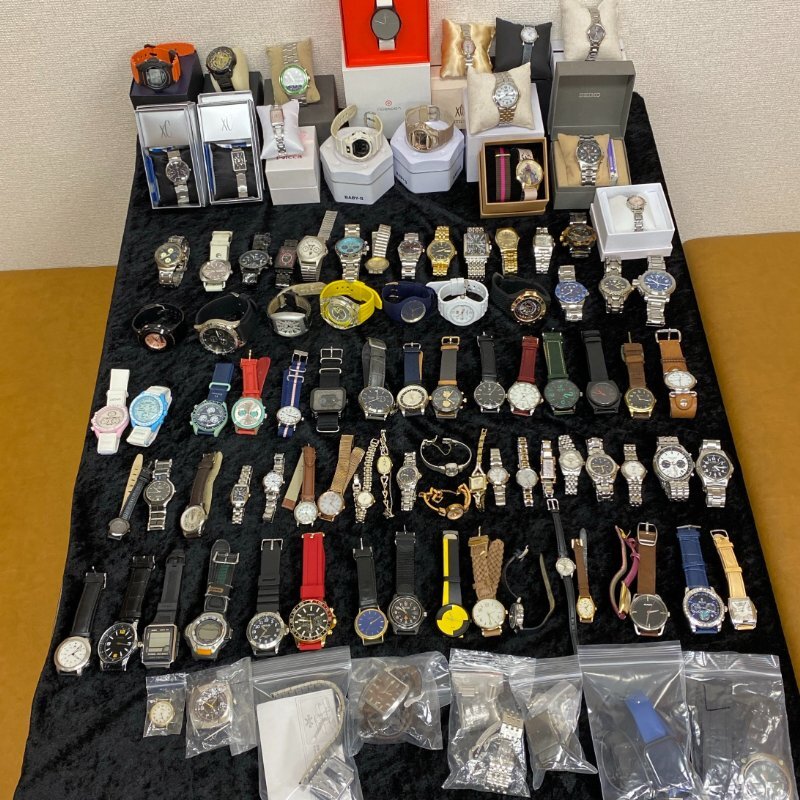 1円 動作未確認 100点以上 まとめ売り セイコー シチズン カシオ Gショック DIESEL等 ファッションウォッチ その他ブランド 腕時計 まとめ拍卖